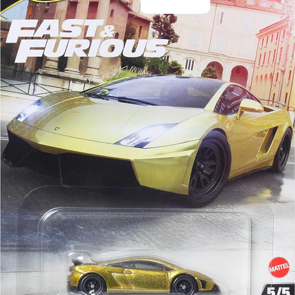 Hot Wheels Premium 1:64 Scale Fast & Furious Collectible Die Cast Metal Toy Cars Model with Rubber Real Riders