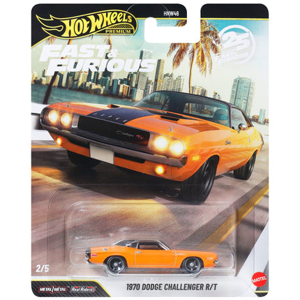 Hot Wheels Premium Fast & Furious 25th Anniversary Diecast Vehicle Die-Cast Cars