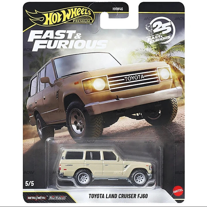 Hot Wheels Premium Fast & Furious 25th Anniversary Diecast Vehicle Die-Cast Cars
