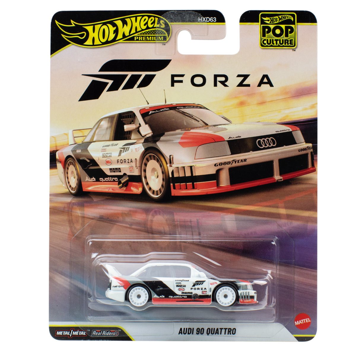 Hot Wheels 1:64 Scale Premium Die-Cast Pop Culture 2026 Mix with Real Riders Tires & Metal/Metal Body & Chassis