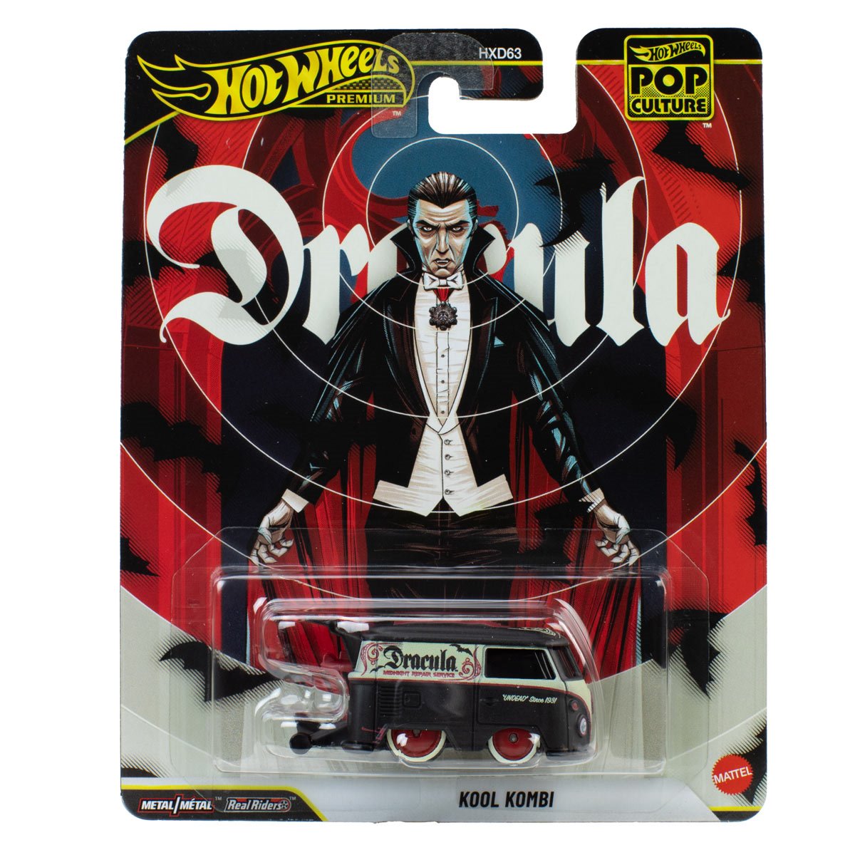 Hot Wheels 1:64 Scale Premium Die-Cast Pop Culture 2026 Mix with Real Riders Tires & Metal/Metal Body & Chassis