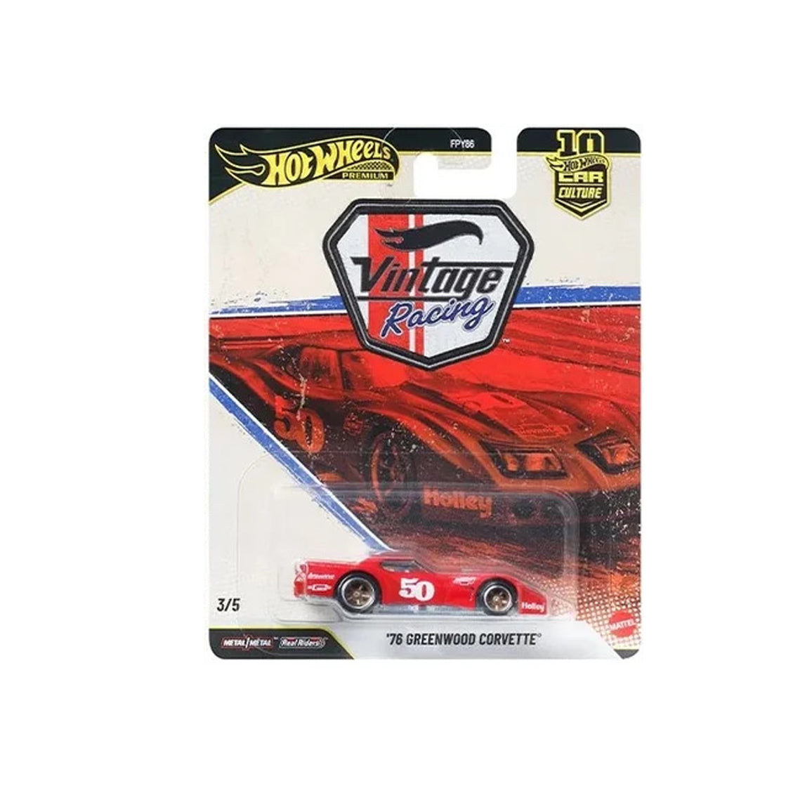 Hot Wheels Premium Car Culture Vintage Racing Vehicle Die-Cast Cars