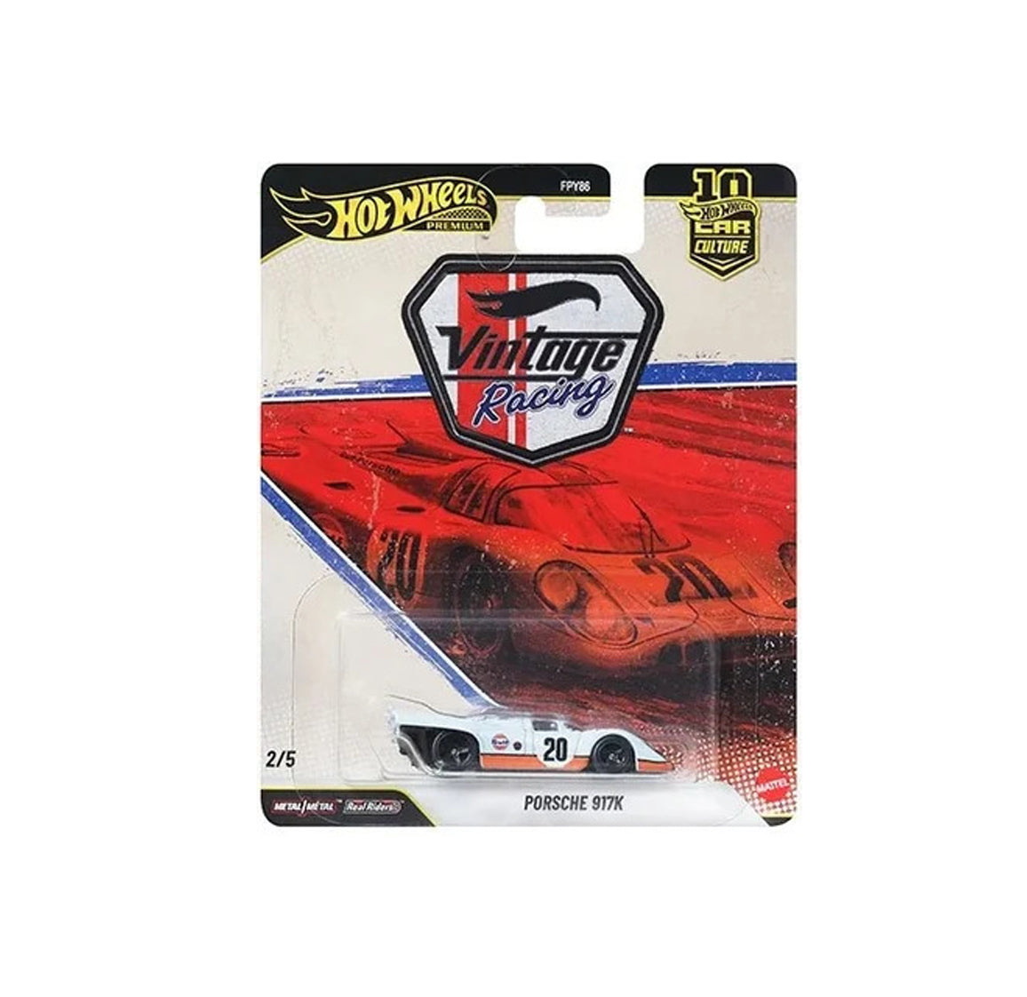 Hot Wheels Premium Car Culture Vintage Racing Vehicle Die-Cast Cars