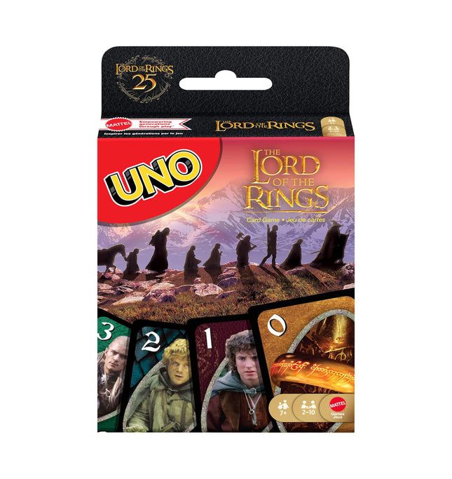 Mattel Games UNO Lord of The Rings Card Game for Kids, Adults & Family Nights
