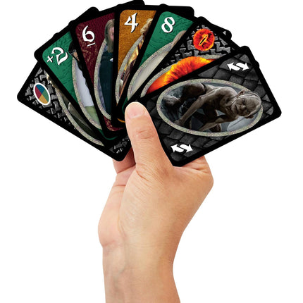 Mattel Games UNO Lord of The Rings Card Game for Kids, Adults & Family Nights