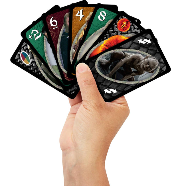 Mattel Games UNO Lord of The Rings Card Game for Kids, Adults & Family Nights