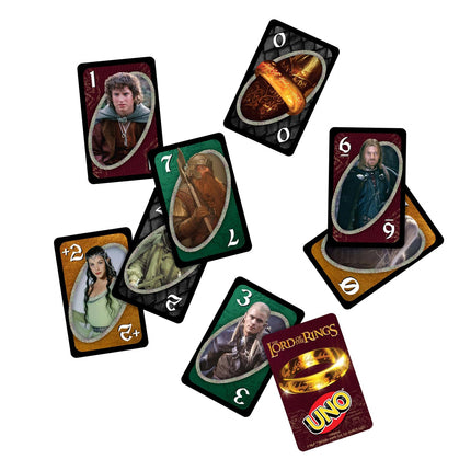 Mattel Games UNO Lord of The Rings Card Game for Kids, Adults & Family Nights