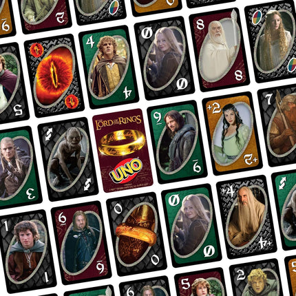Mattel Games UNO Lord of The Rings Card Game for Kids, Adults & Family Nights
