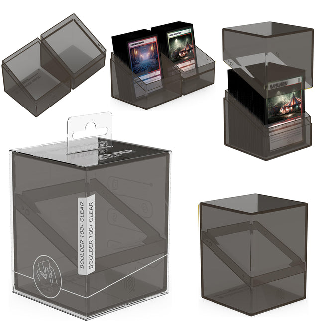 Ultimate Guard Boulder 100+ Clear, Deck Case for 100 Double-Sleeved TCG Cards
