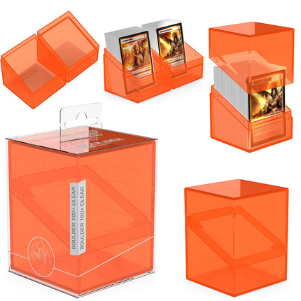 Ultimate Guard Boulder 100+ Clear, Deck Case for 100 Double-Sleeved TCG Cards