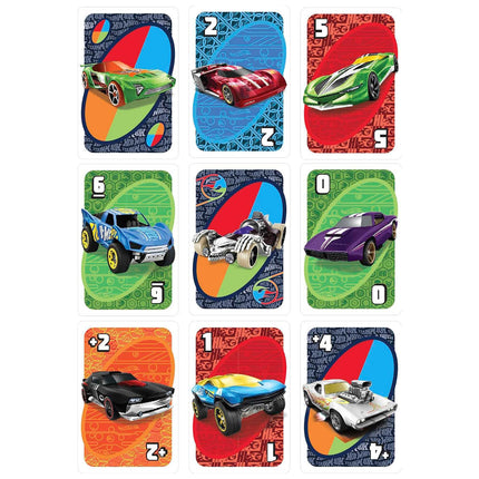 Mattel Games UNO Hot Wheels Card Game for Kids, Adults & Family Nights