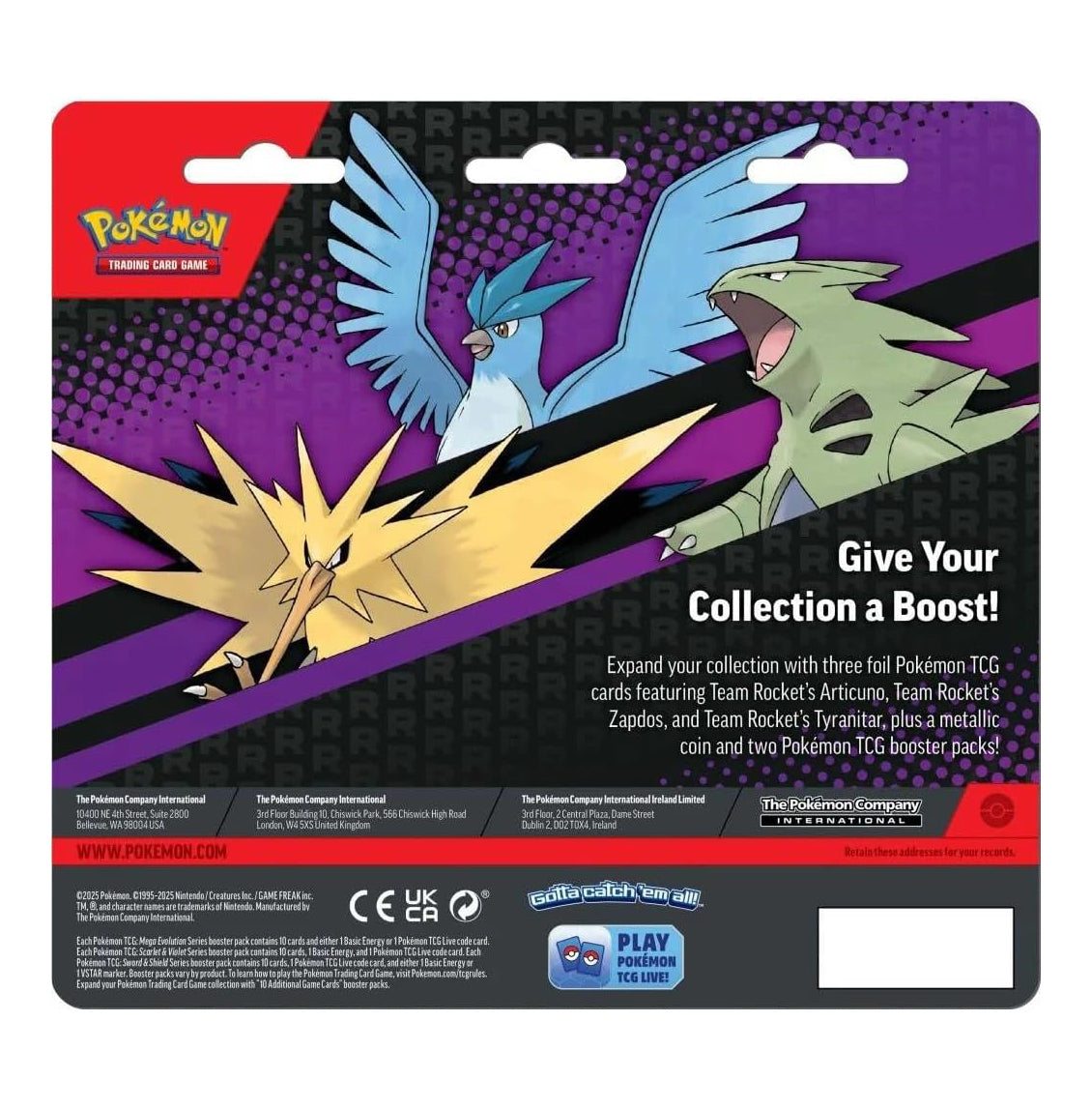 Pokemon TCG Enhanced 2 Pack Blister (Team Rocket's Articuno, Zapdos, T