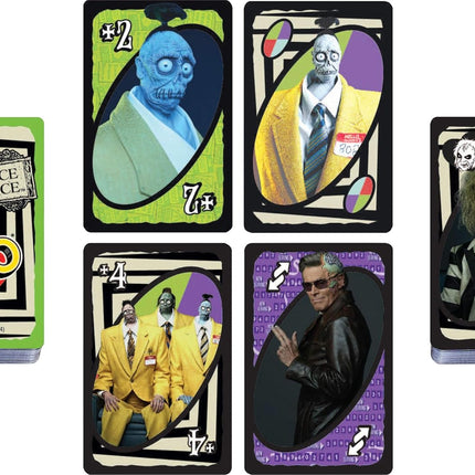 Mattel Games UNO Beetlejuice Beetlejuice Card Game for Kids, Adults & Family with Deck & Special Rule Inspired by The Movie