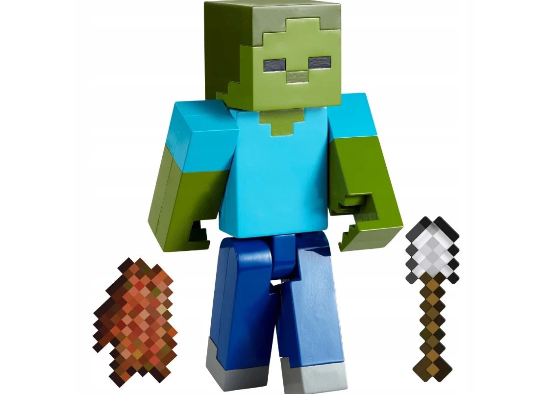 Minecraft Action Figure Accessories 2-Pack with Vanilla Zombie in