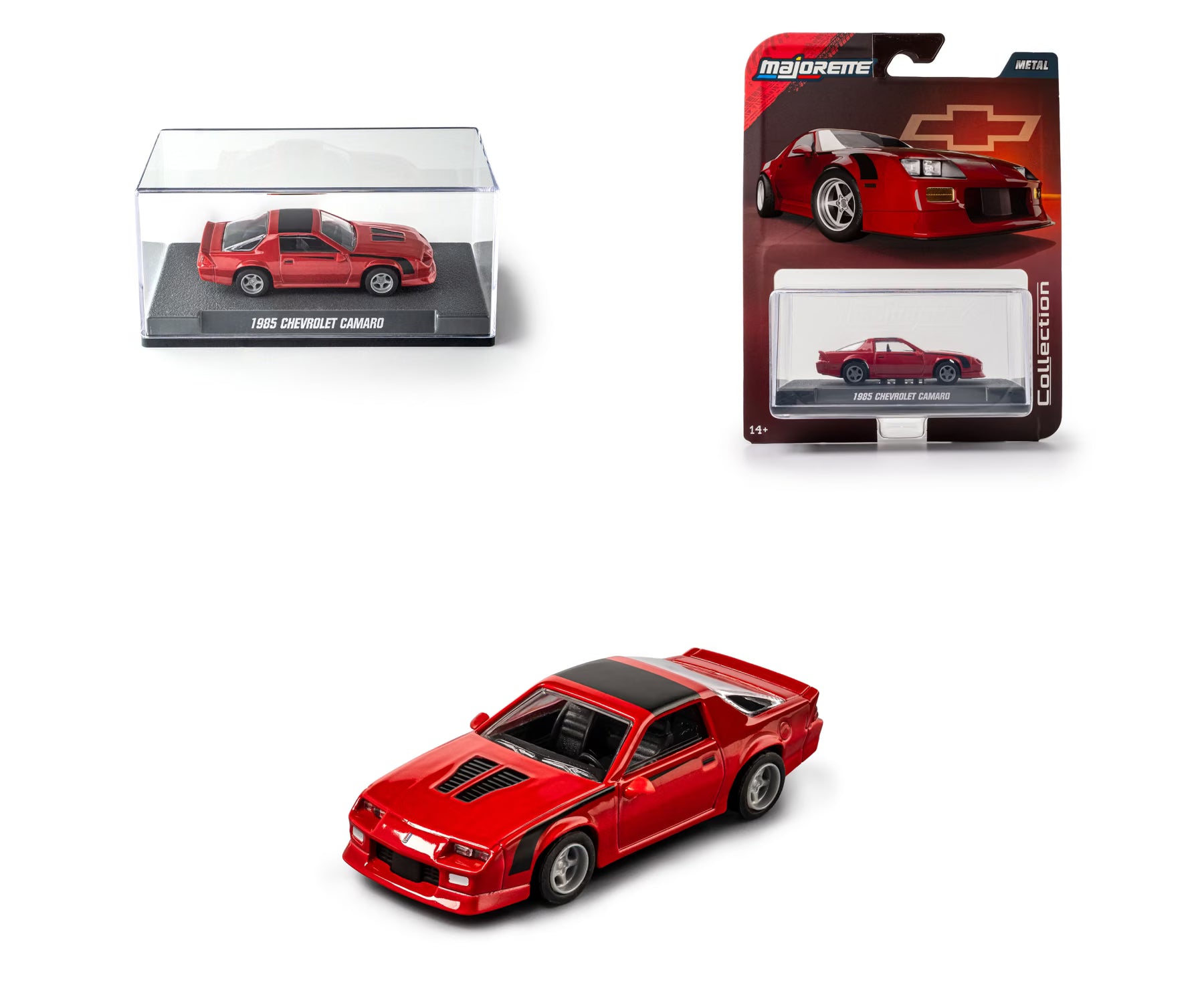 Majorette - 1985 Chevrolet Camaro Burgundy Collection - Scale 1/64 Die-cast Car