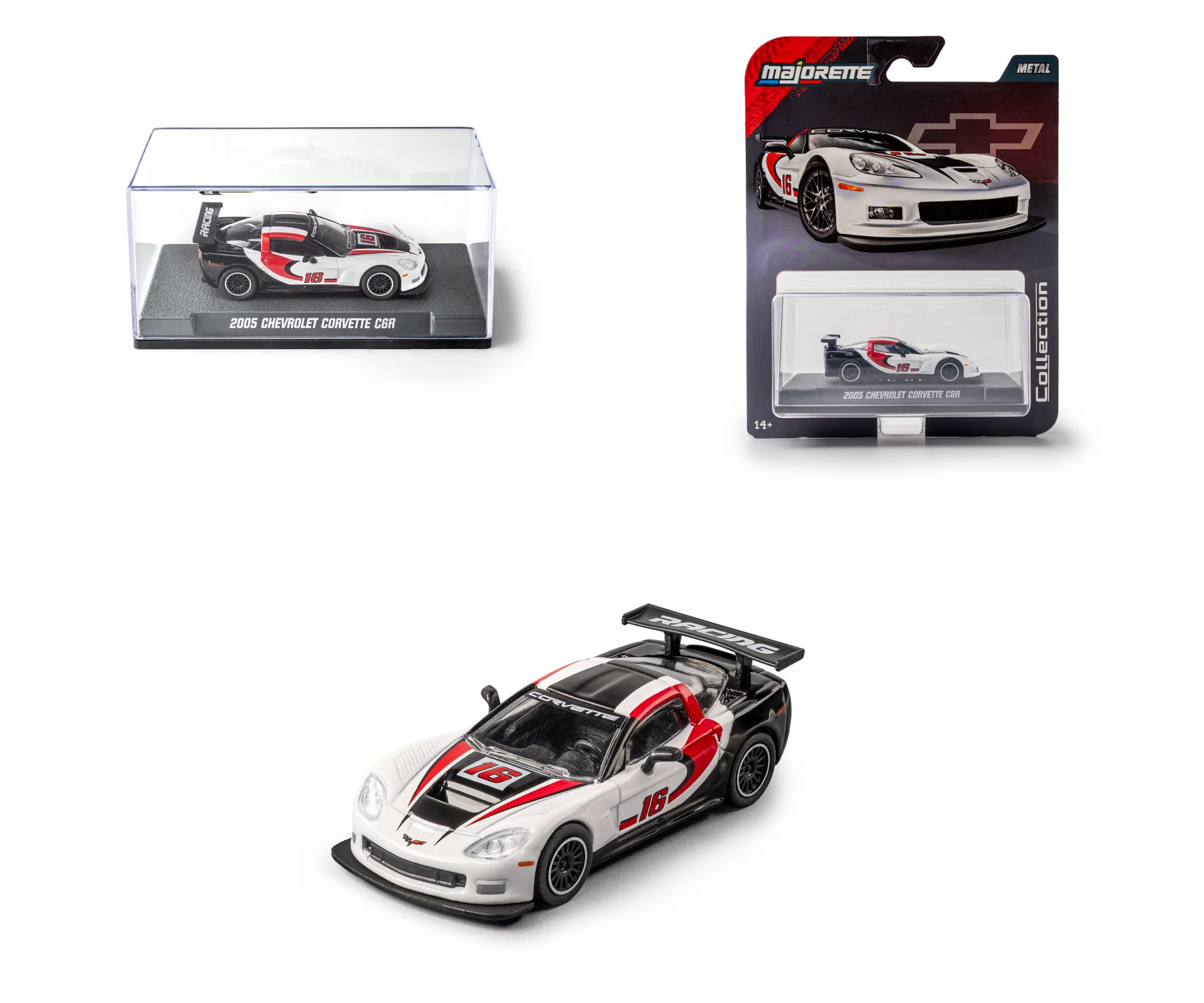 Majorette - 2005 Chevrolet Corvette C6R Burgundy Collection - Scale 1/64 Die-cast Car