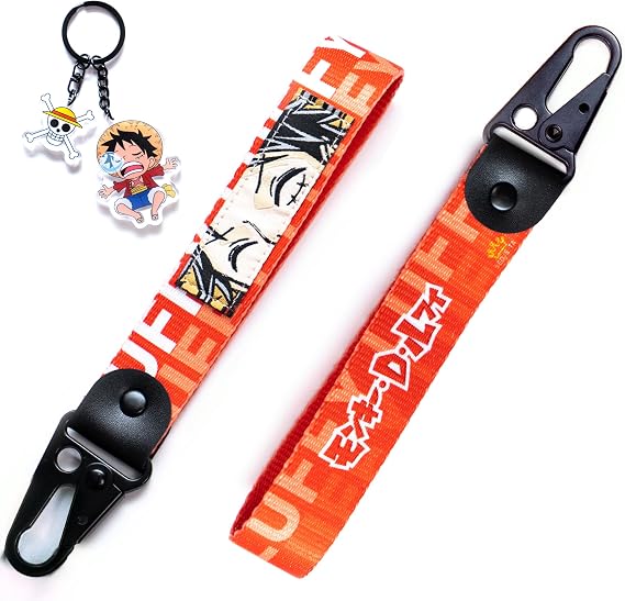 One Piece - Monkey D. Luffy Keystrap and Keychain Bundle
