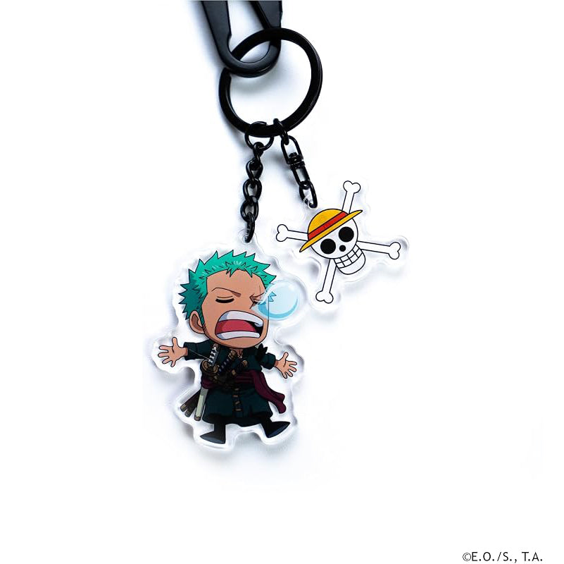 One Piece - Roronoa Zoro Keystrap and Keychain Bundle