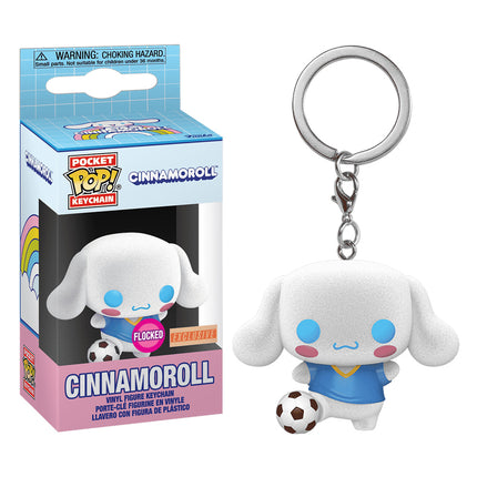 Funko Pop Keychain: Hello Kitty and Friends - Cinnamonroll (Exclusive / Flocked)