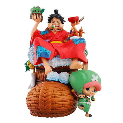 One Piece - Luffy and Chopper Logbox Rebirth 01 Petitrama DX Figure