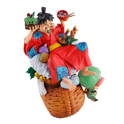 One Piece - Luffy and Chopper Logbox Rebirth 01 Petitrama DX Figure