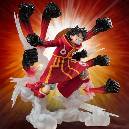 Tamashii Nation FiguartsZERO One Piece - [Extra Battle] Monkey D. Luffy -Gum-Gum Hawk Gatling Collectible Statue