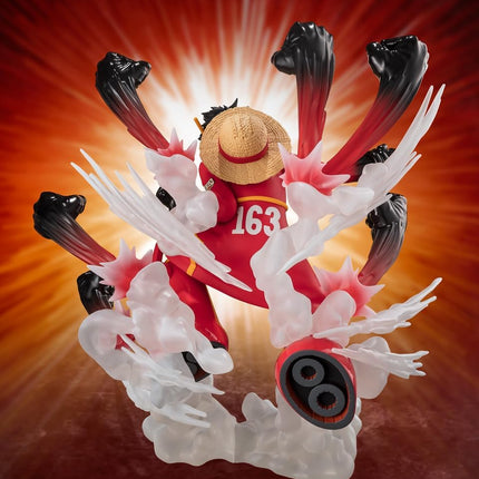 Tamashii Nation FiguartsZERO One Piece - [Extra Battle] Monkey D. Luffy -Gum-Gum Hawk Gatling Collectible Statue