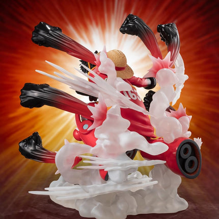 Tamashii Nation FiguartsZERO One Piece - [Extra Battle] Monkey D. Luffy -Gum-Gum Hawk Gatling Collectible Statue