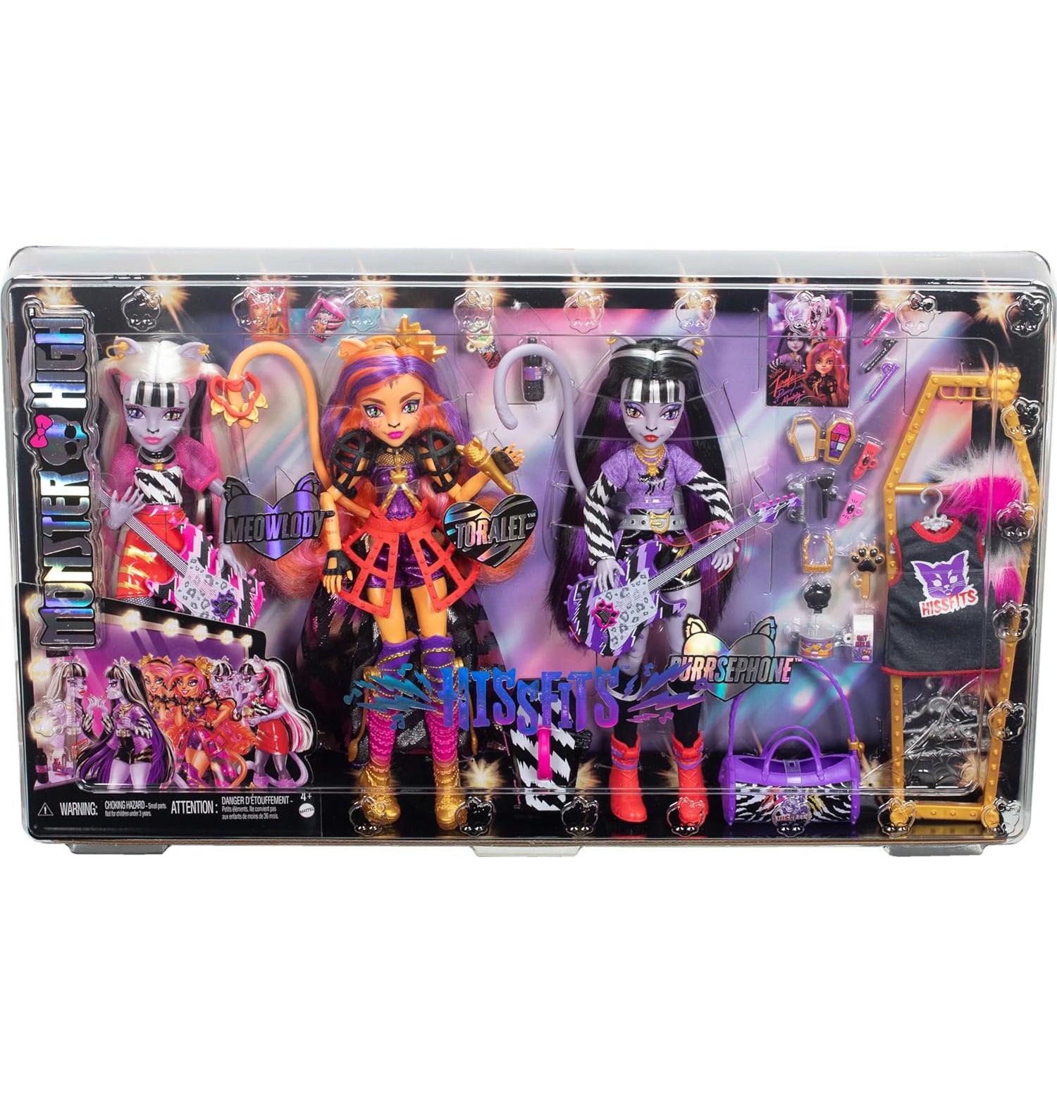 ③ HYDEIST 81°様 3/1購入 POP Monster High Dolls, the Hissfits Band three-Pack With Toralei Stripe,