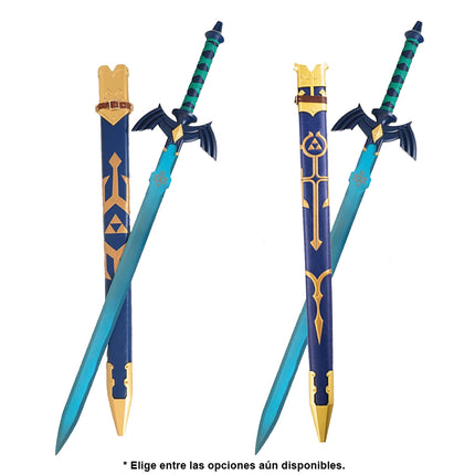 The Legend of Zelda Master Sword Shield Mount/Base (Blue Hue Blade)