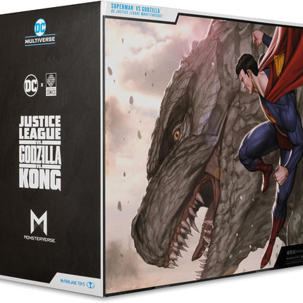 McFarlane Toys- DC Multiverse Superman vs. Godzilla (Justice League vs. Godzilla vs. Kong) 2pk Figure Set
