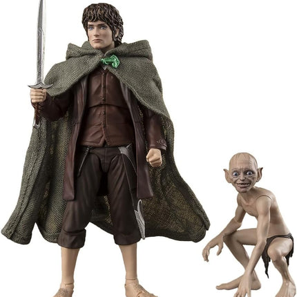 Tamashii Nations - S.H. Figuarts Lord of the Rings - Frodo Baggins & Gollum (The Lord of The Rings: The Fellowship of The Ring) Action Figures