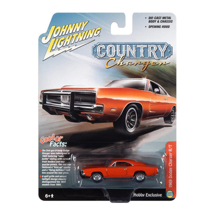 Johnny Lightning Muscle Cars Country Challenge - 1:64 Scale 1969 Dodge Charger R/T Die-Cast Car