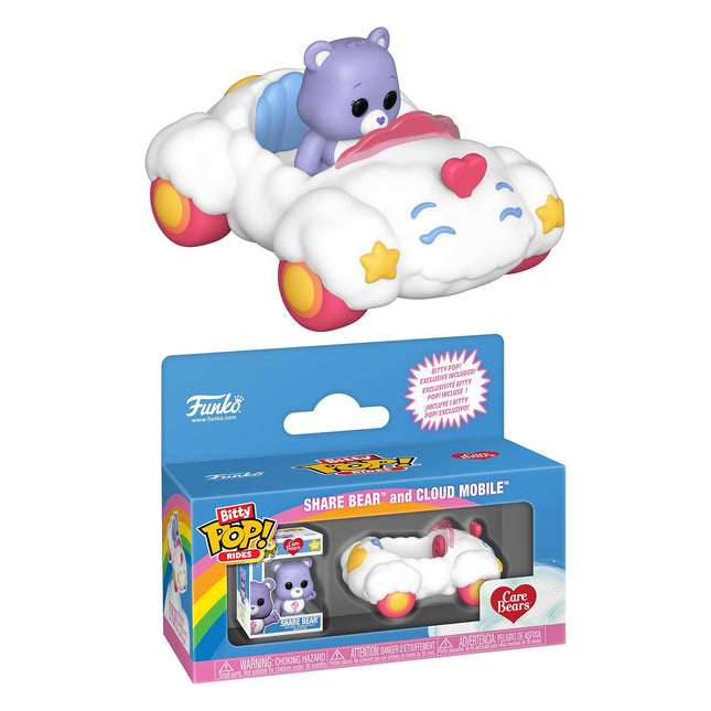 Funko Pop! Bitty Ride: Care Bears - Share Bear with Cloud Mobile
