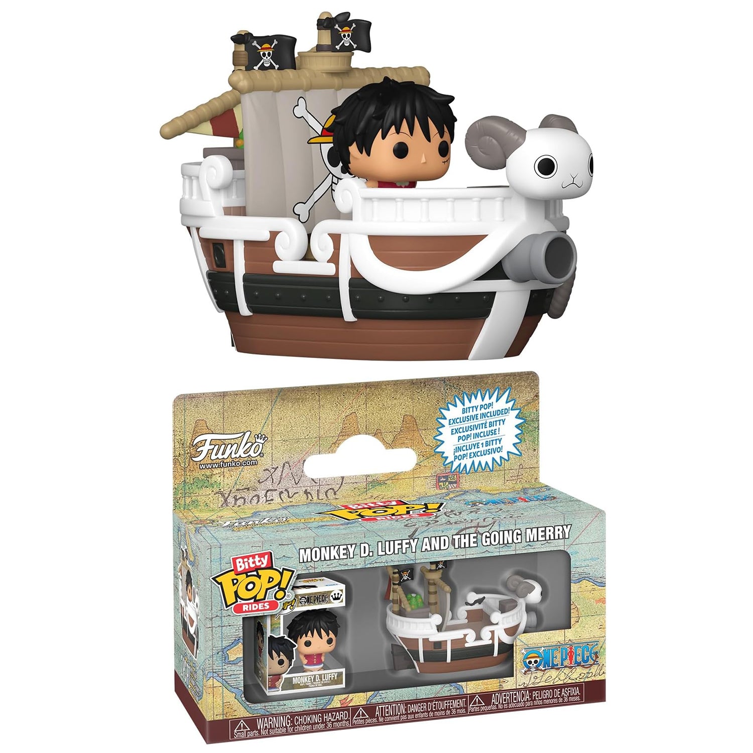 Funko Pop! Bitty Ride: One Piece - Going Merry with Monkey D. Luffy
