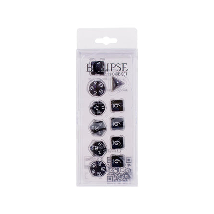 Ultra PRO - Eclipse 11 Dice Set (Jet Black)