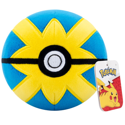 Pokemon 5" Quick Ball Plush - Officially Licensed - Generation 4 Poke Ball