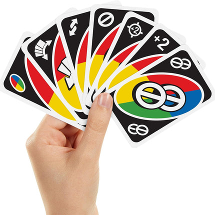 Mattel Games UNO All Wild Card Game with 112 Cards, Gift for Kid, Family & Adult Game Night for Players 7 Years & Older