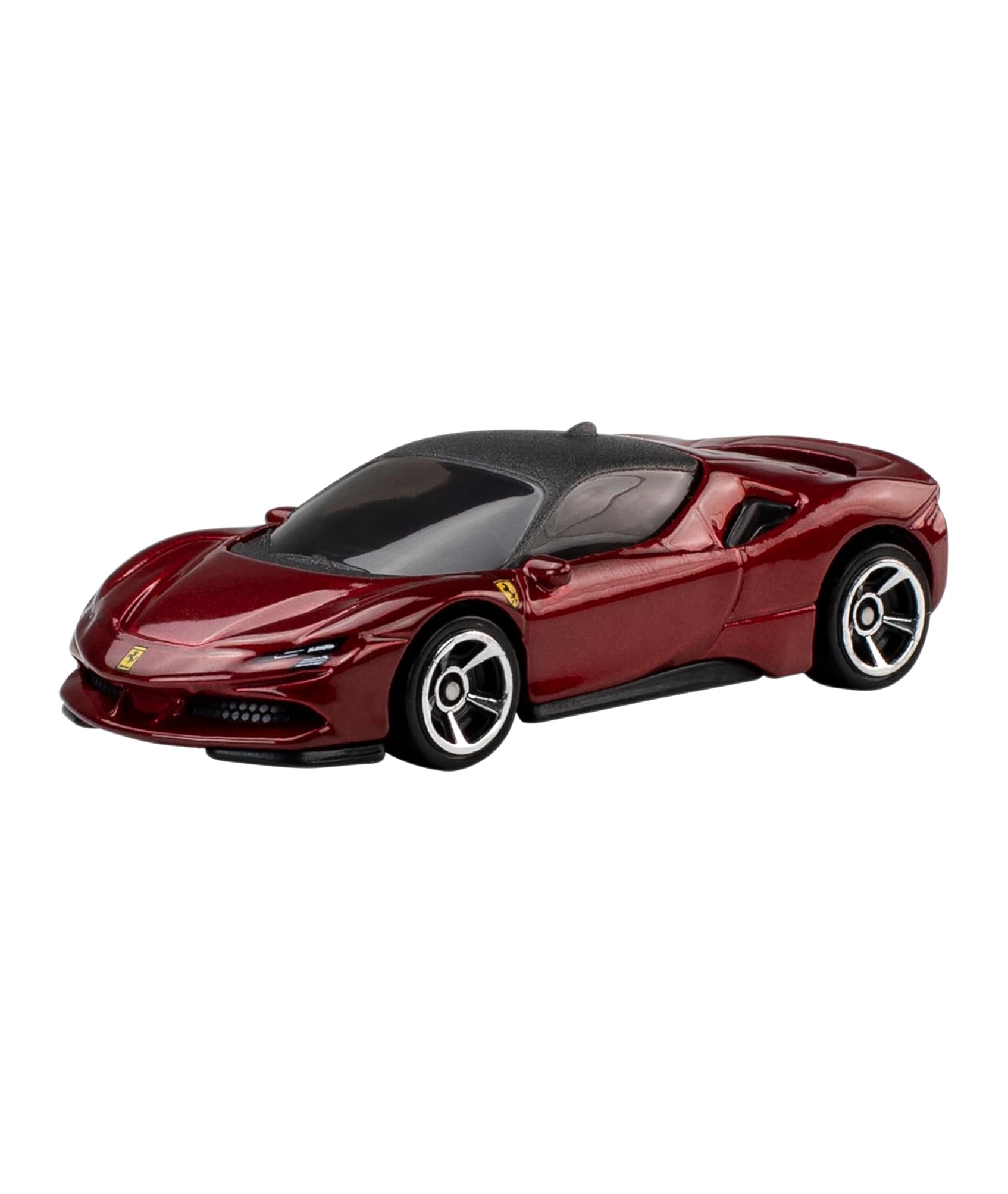 Hot Wheels Toy Ferrari Cars, Die-Cast 5-Pack in 1:64 Scale, Officially Licensed Set of 5 Ferrari Collectible Vehicles for Play or Display