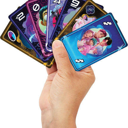Mattel Games UNO K-POP Demon Hunters Card Game for Kids, Adults & Family with Deck & Special Rule Inspired by The Movie