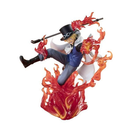 Tamashii Nations FiguartsZERO - One Piece - [Extra Battle] Sabo -Fire Fist Rook Check, Collectible Figure
