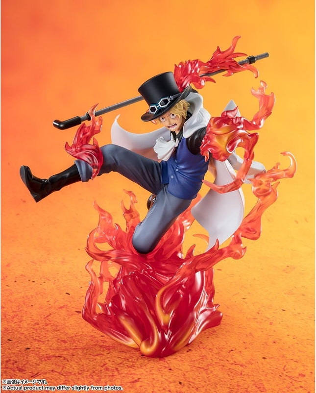 Tamashii Nations FiguartsZERO - One Piece - [Extra Battle] Sabo -Fire Fist Rook Check, Collectible Figure