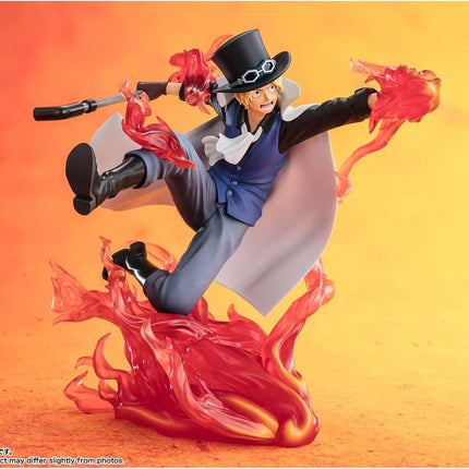 Tamashii Nations FiguartsZERO - One Piece - [Extra Battle] Sabo -Fire Fist Rook Check, Collectible Figure
