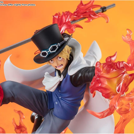 Tamashii Nations FiguartsZERO - One Piece - [Extra Battle] Sabo -Fire Fist Rook Check, Collectible Figure