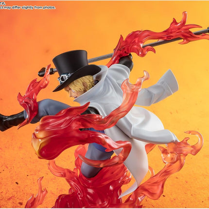 Tamashii Nations FiguartsZERO - One Piece - [Extra Battle] Sabo -Fire Fist Rook Check, Collectible Figure
