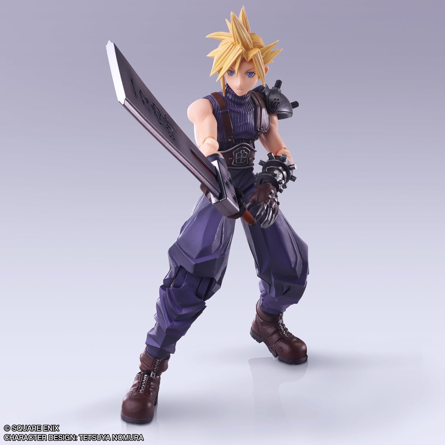 Square Enix Final Fantasy VII: Cloud Strife with Hardedge Sword Bring Arts Action Figure