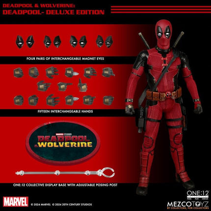 Mezco Toyz One:12 Collective Deadpool & Wolverine: Deadpool 1/12 Scale Collectible Figure