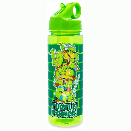 Teenage Mutant Ninja Turtles Water Bottle With Flip-Up Straw | Holds 20 Ounces