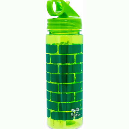 Teenage Mutant Ninja Turtles Water Bottle With Flip-Up Straw | Holds 20 Ounces
