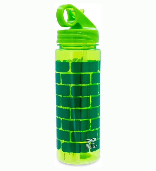 Teenage Mutant Ninja Turtles Water Bottle With Flip-Up Straw | Holds 20 Ounces